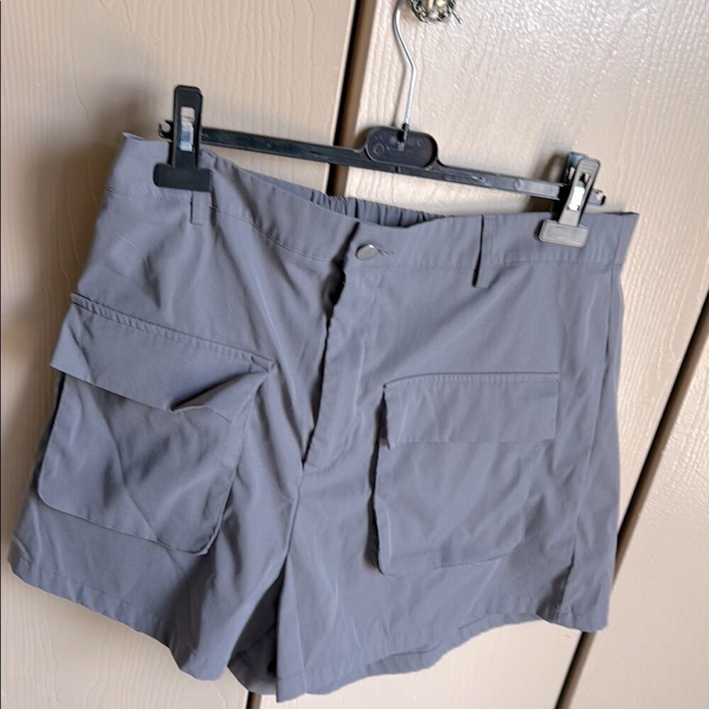 Plus Gray Cargo Shorts